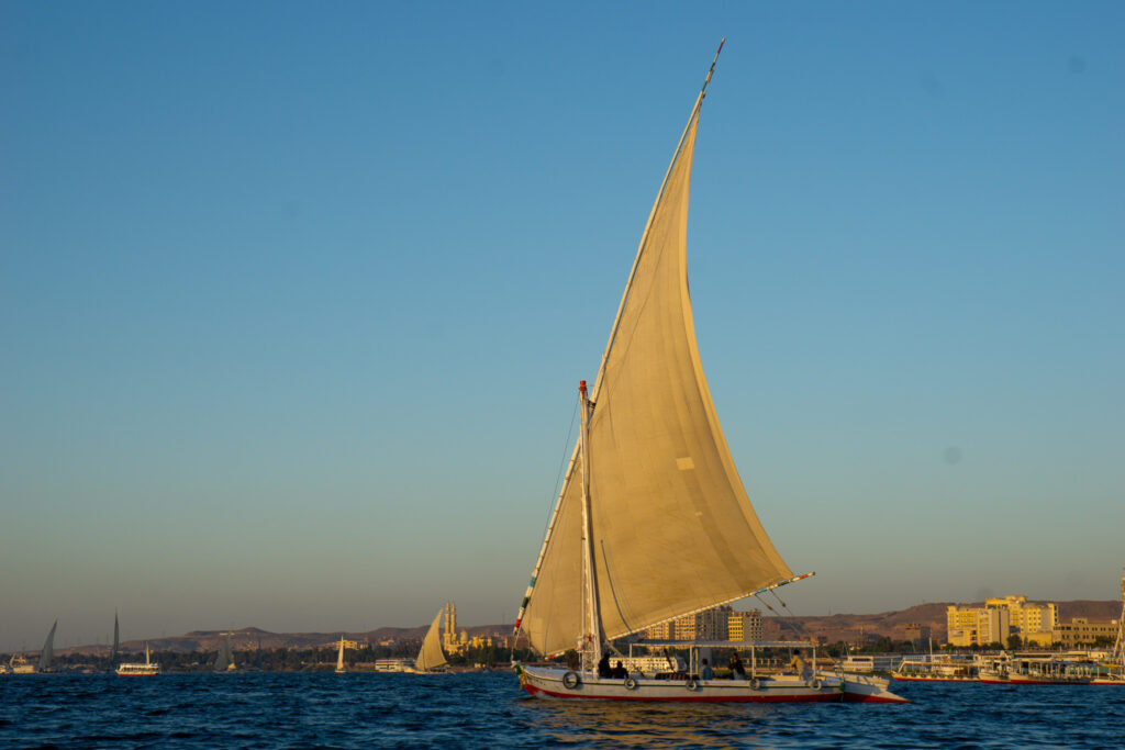 Felucca on Nile River 7 day egypt itinerary
